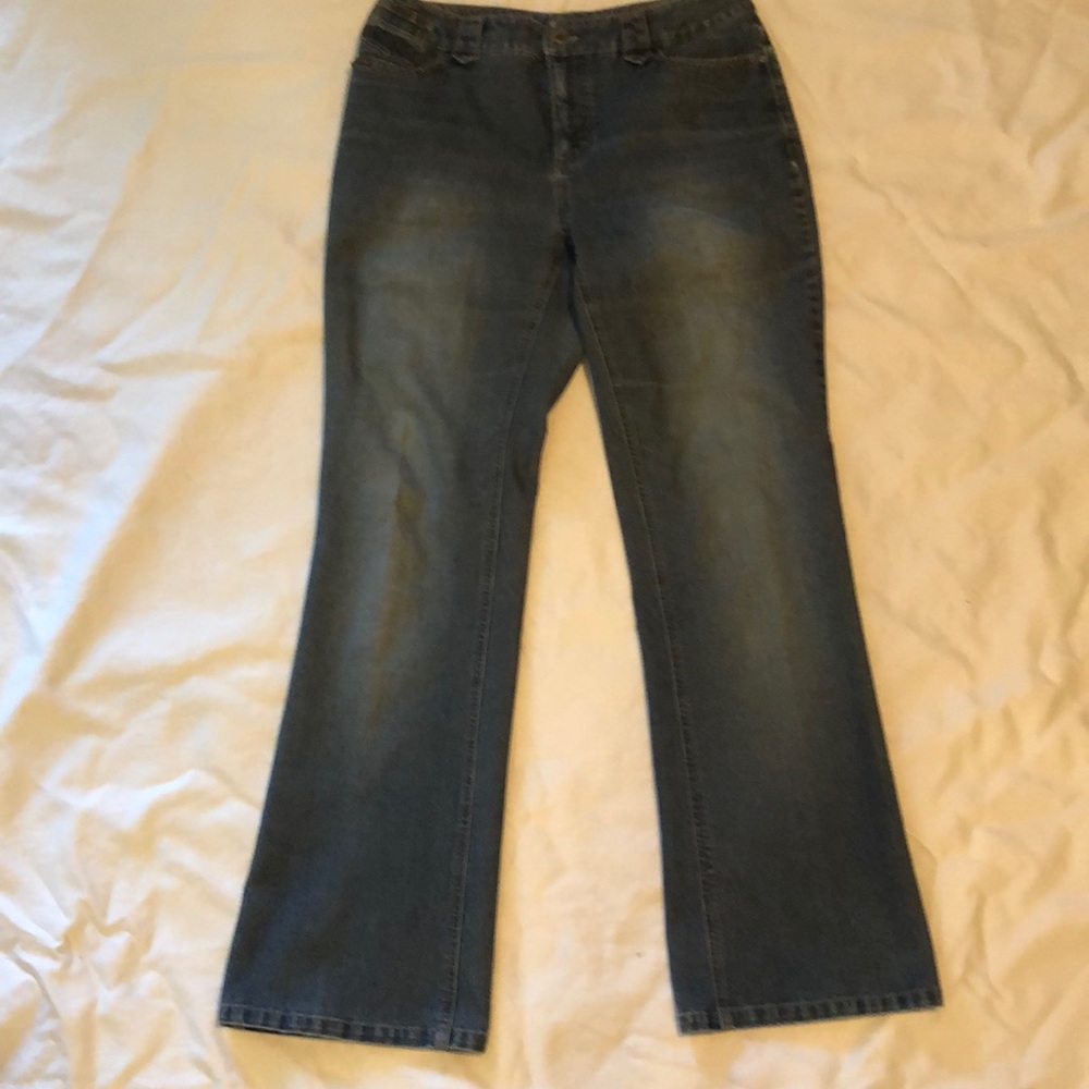 French Cuff Jeweled Jeans